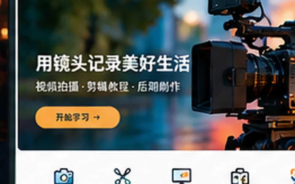 用视频记录普通的一天专题场景图片